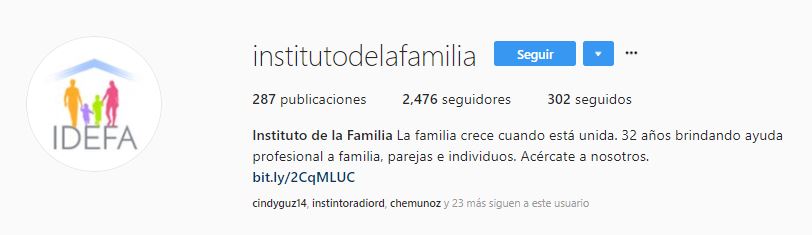 instituto de la familia instagram
