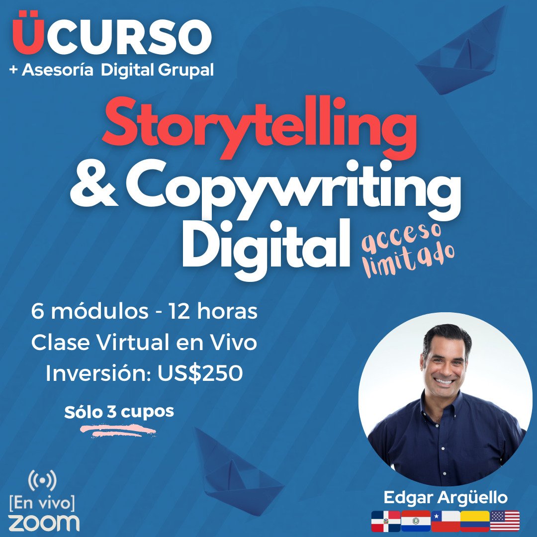 Curso taller virtual Storytelling y Copywriting