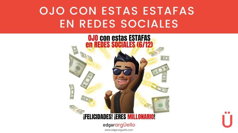 estafa de sorteo de dinero millonario en instagram tik tok facebook