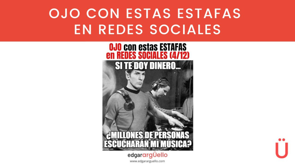 estafas a musicos y dj instagram tik tok facebook linkedin