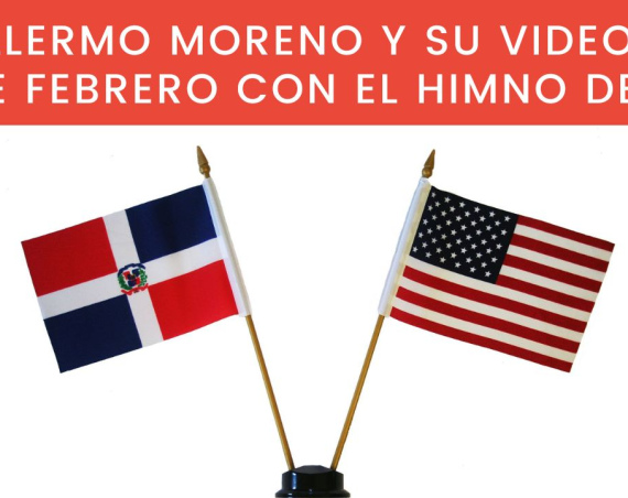Guillermo moreno y su video con el himno de los Estados Unidos.