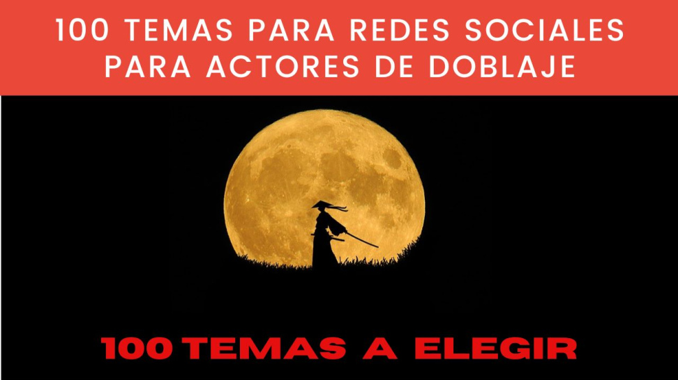 100 ideas para redes sociales y marketing para actores de doblaje de voz y voice over